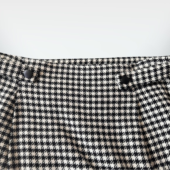 Lambswool Houndstooth belted Pencil Skirt size 10 - Picture 4 of 6